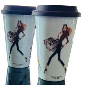 Henri Bendel Coffee Tumblers – Set of 2! Perfect Gift for Collectors  - New